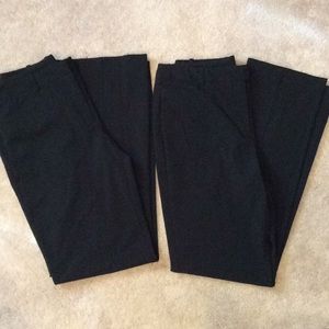 Worthington Women's 2 Pairs Black Dress Pants Size 8 Tall